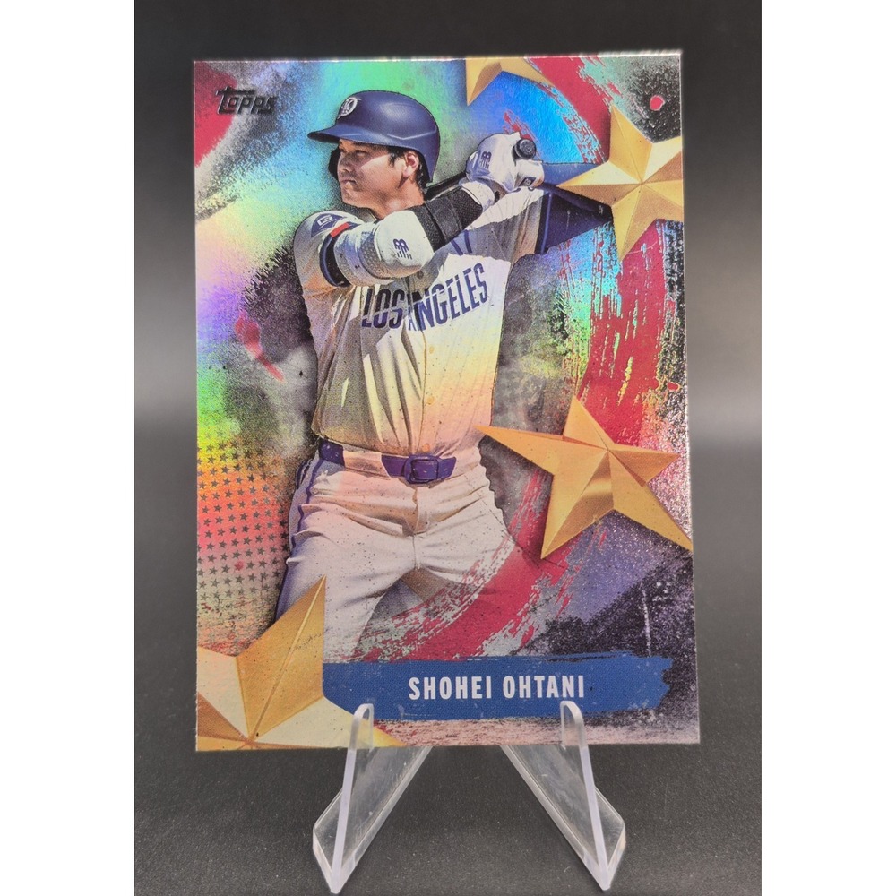 2025 Topps Shohei Ohtani #SMLB-10 Rainbow Refractor Stars Of The MLB Dodgers
